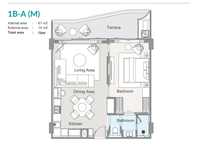 Bellaguna Lake Residences Lotus, planimetria