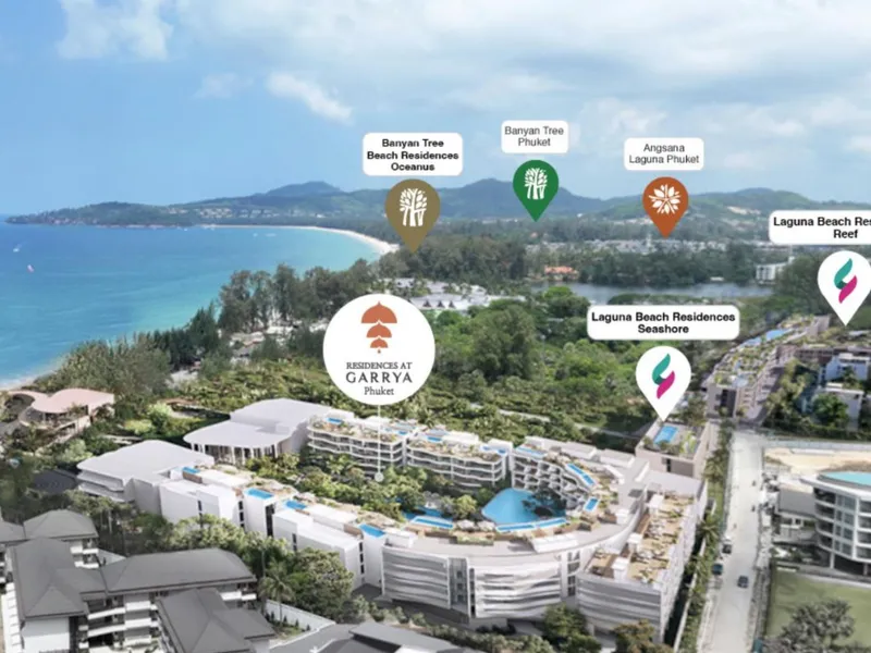 Wohnung mit 2 Schlafzimmern 115 m² im Projekt Garrya Residences (Bang Tao) · Grundriss der Wohnanlage