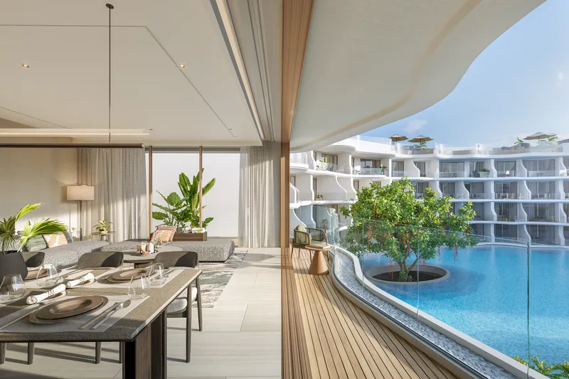 Wohnung mit 2 Schlafzimmern 115 m² im Projekt Garrya Residences (Bang Tao) · Visualisierung des Bauträgers