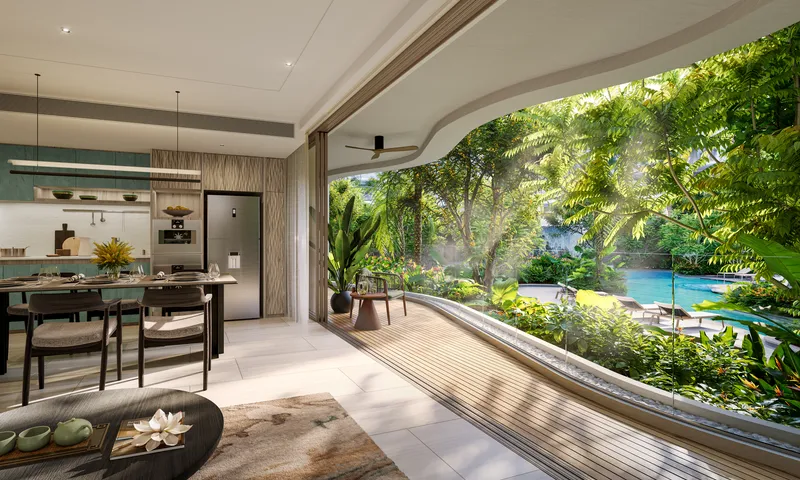 Wohnung mit 2 Schlafzimmern 115 m² im Projekt Garrya Residences (Bang Tao) · Visualisierung des Bauträgers