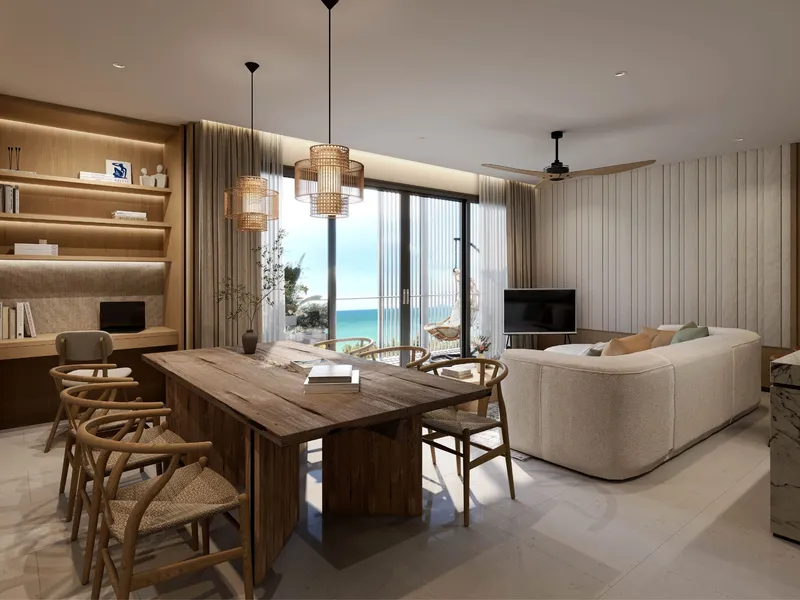 Apartment 1-bedroom 56 sqm in Laguna Lakeside 2 (Bang Tao) · living room