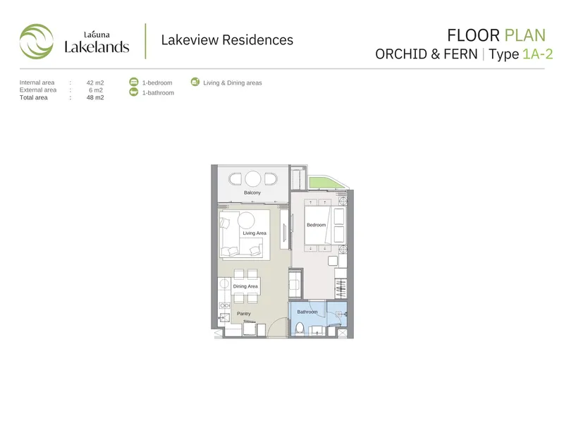 Laguna Lakelands Waterside Lakeview Residences, půdorys