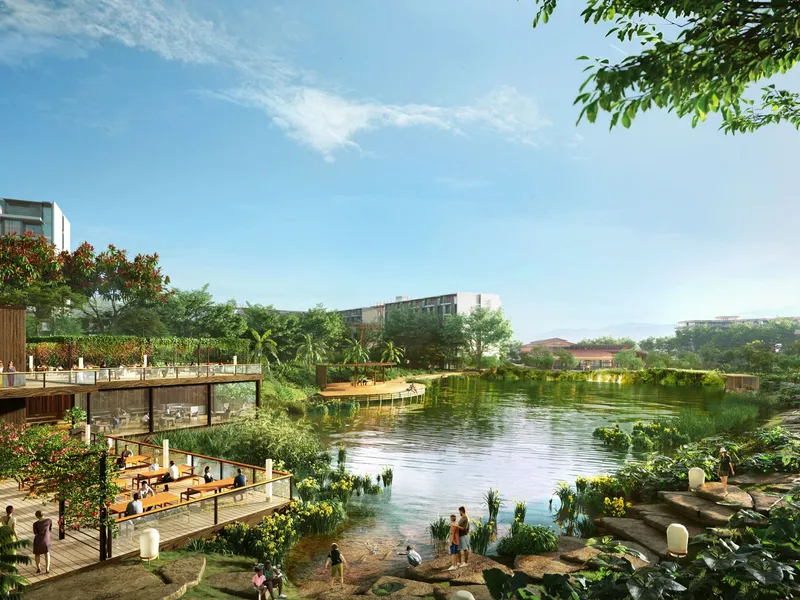 Appartamento con 3 camere da letto 131 m² a Laguna Lakelands Waterside Lakeview Residences (Bang Tao) · terrazza