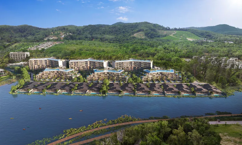 Appartamento con 3 camere da letto 131 m² a Laguna Lakelands Waterside Lakeview Residences (Bang Tao) · Rendering del promotore