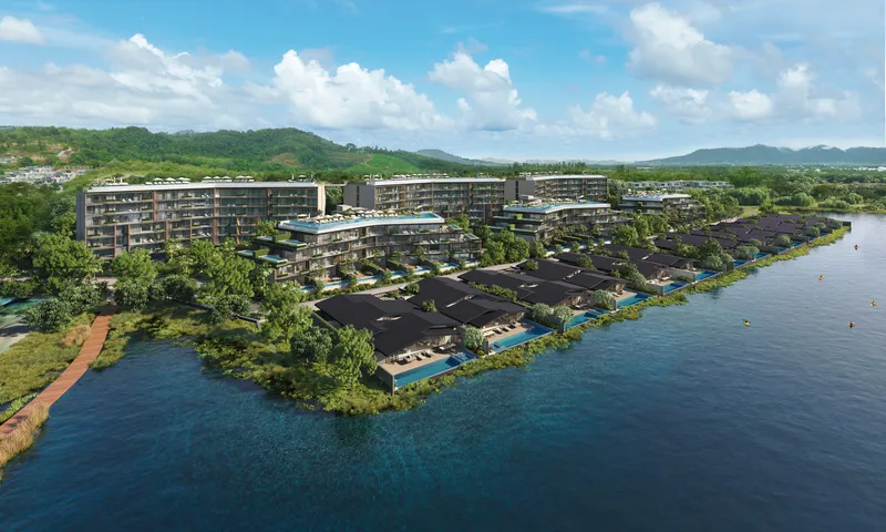 Appartamento con 3 camere da letto 131 m² a Laguna Lakelands Waterside Lakeview Residences (Bang Tao) · Rendering del promotore