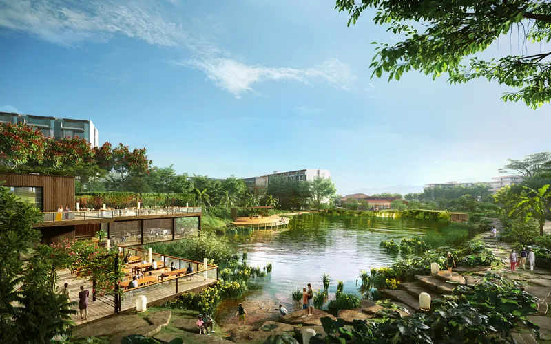 Appartamento con 3 camere da letto 131 m² a Laguna Lakelands Waterside Lakeview Residences (Bang Tao) · Rendering del promotore