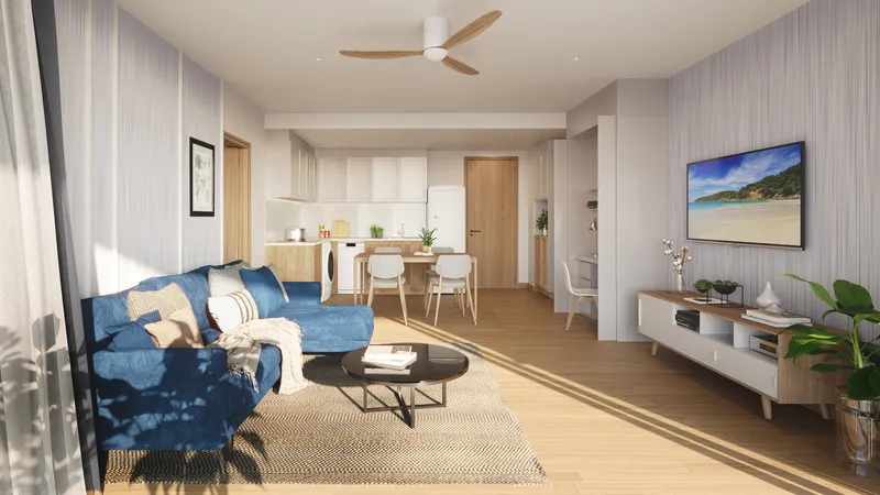 Apartamento de 3 dormitorios 131 m² en Laguna Seaside (Bang Tao) · salón