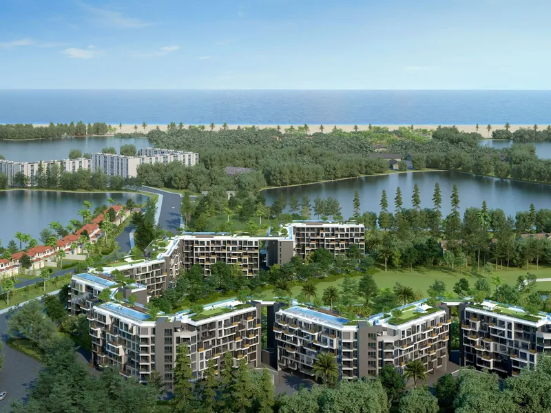 Studio 29 sqm in Laguna Skypark Celeste (Bang Tao) · Development floor plan