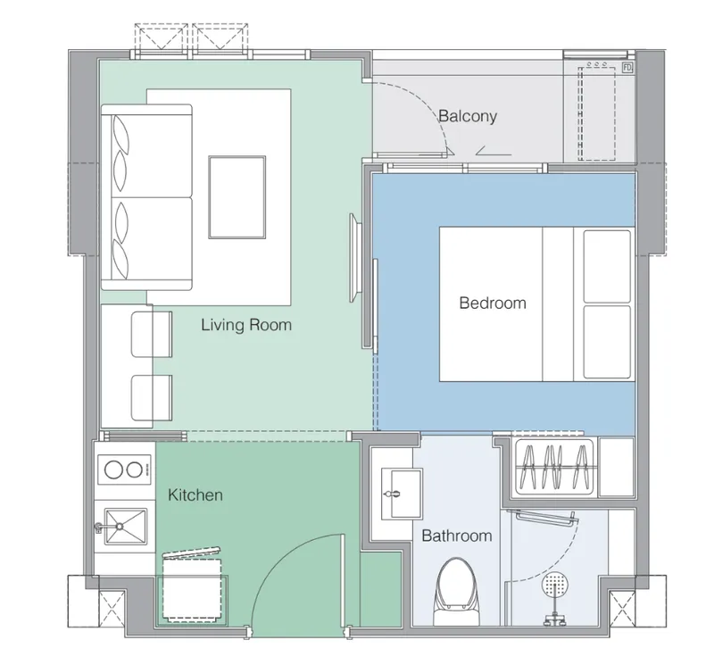 Laguna Skypark Celeste, floor plan