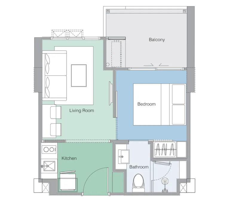 Laguna Skypark Celeste, floor plan