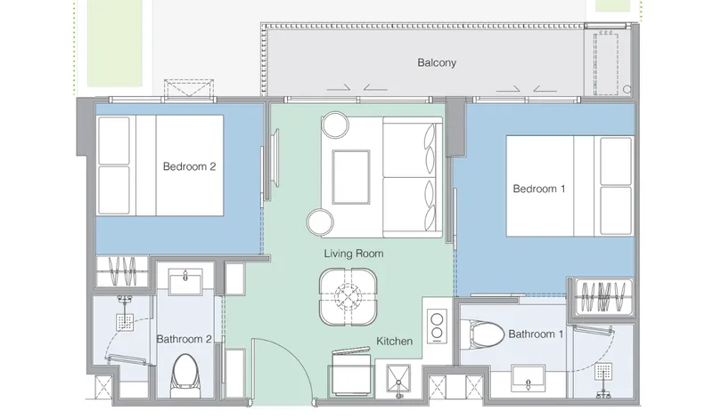 Laguna Skypark Celeste, floor plan