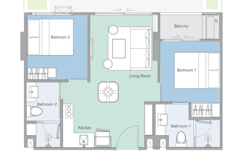Laguna Skypark Celeste, floor plan