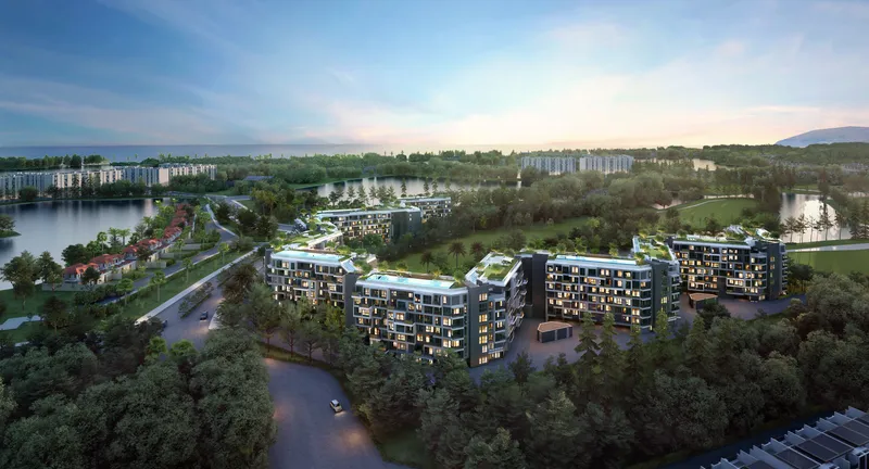 Studio 29 sqm in Laguna Skypark Celeste (Bang Tao) · aerial view