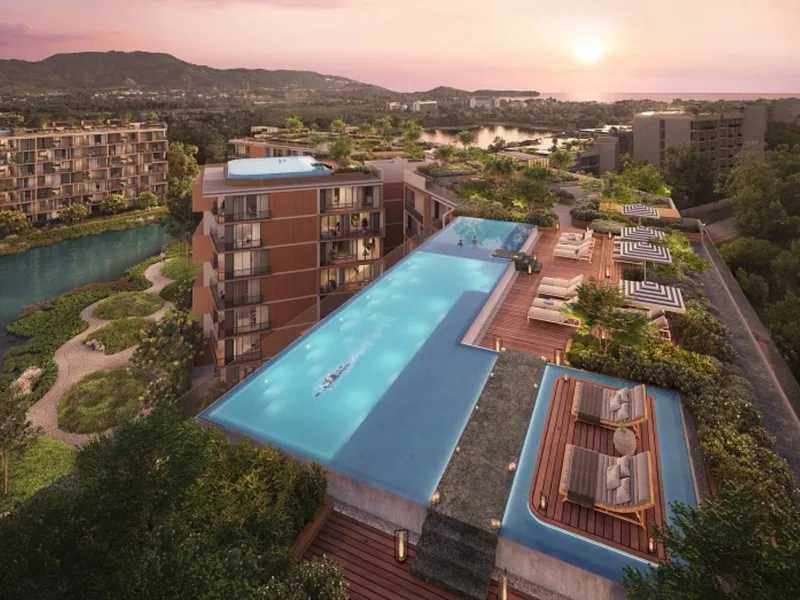 Wohnung mit 1 Schlafzimmer 54 m² im Projekt Laguna Skypark Elara (Bang Tao) · Pool
