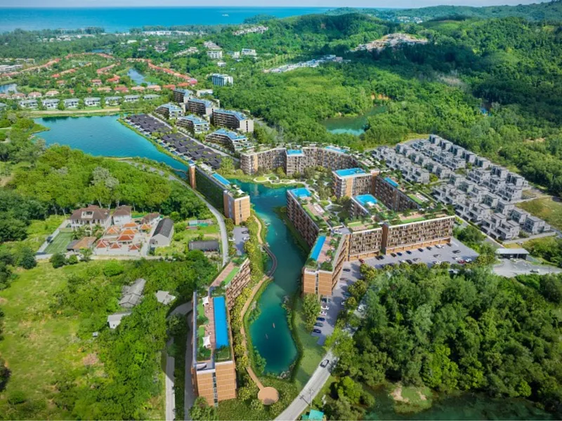 Wohnung mit 1 Schlafzimmer 54 m² im Projekt Laguna Skypark Elara (Bang Tao) · Grundriss der Wohnanlage