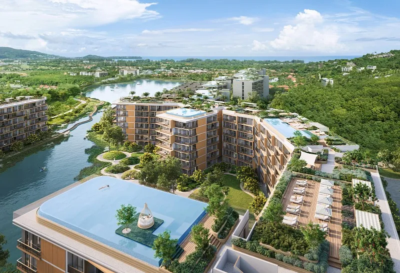 Wohnung mit 1 Schlafzimmer 54 m² im Projekt Laguna Skypark Elara (Bang Tao) · Visualisierung des Bauträgers