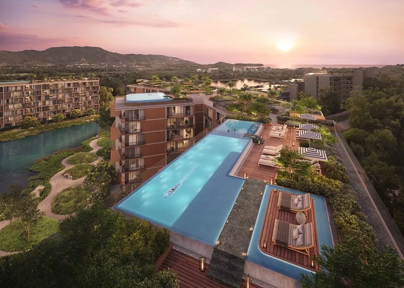 Wohnung mit 1 Schlafzimmer 54 m² im Projekt Laguna Skypark Elara (Bang Tao) · Visualisierung des Bauträgers