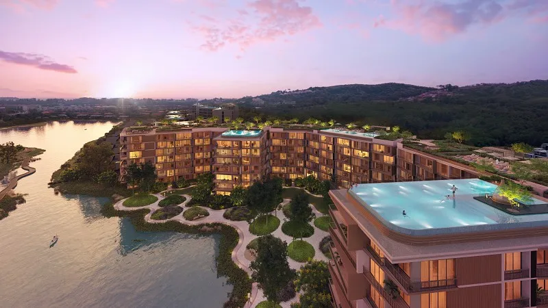 Wohnung mit 1 Schlafzimmer 54 m² im Projekt Laguna Skypark Elara (Bang Tao) · Visualisierung des Bauträgers