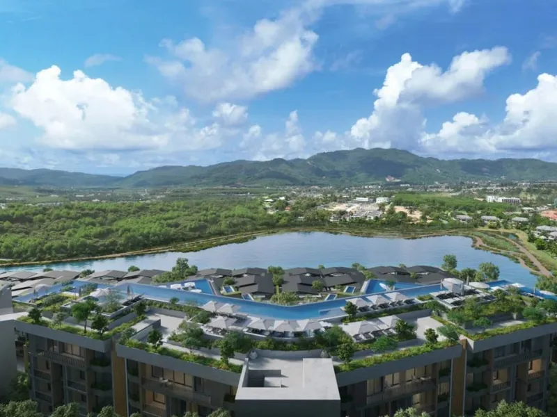 Laguna Lakelands Lakeview Residences, aerial view