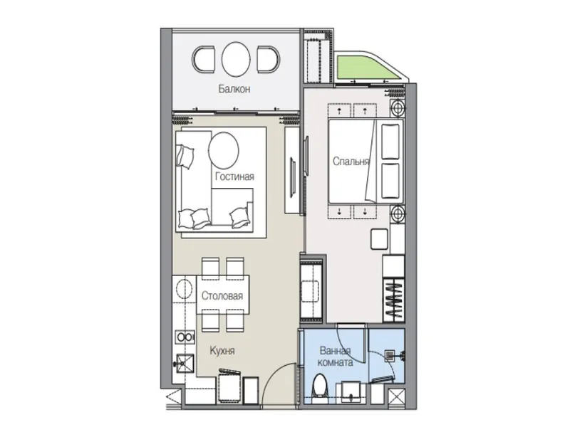 Laguna Lakelands Lakeview Residences, floor plan