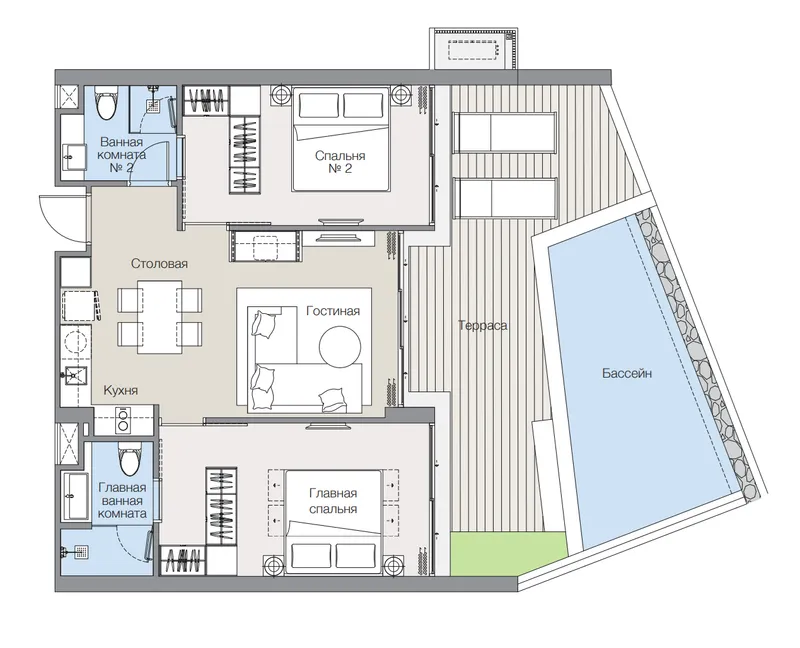 Laguna Lakelands Lakeview Residences, floor plan