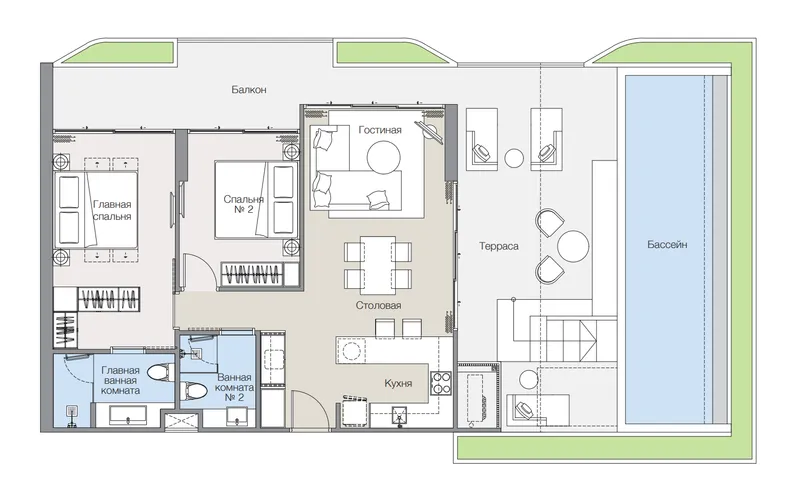 Laguna Lakelands Lakeview Residences, floor plan