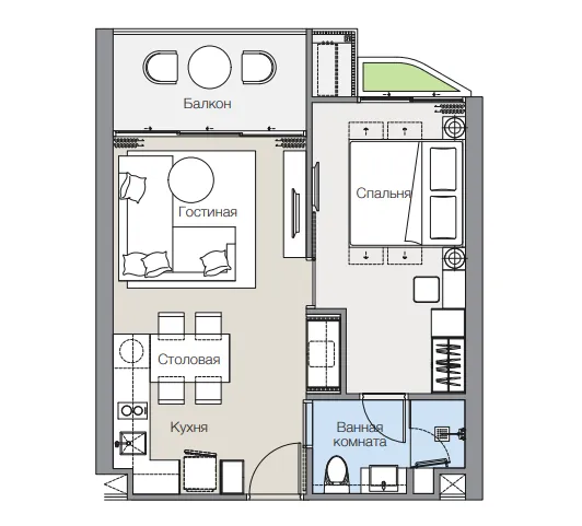 Laguna Lakelands Lakeview Residences, floor plan