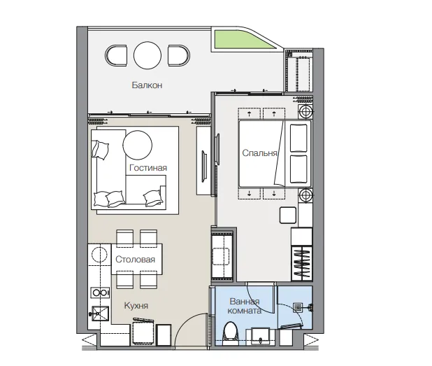 Laguna Lakelands Lakeview Residences, floor plan