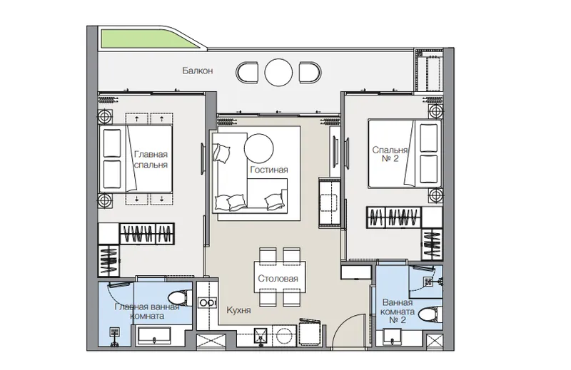Laguna Lakelands Lakeview Residences, floor plan