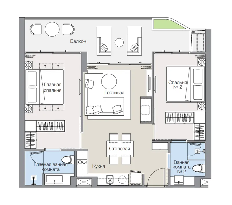 Laguna Lakelands Lakeview Residences, floor plan