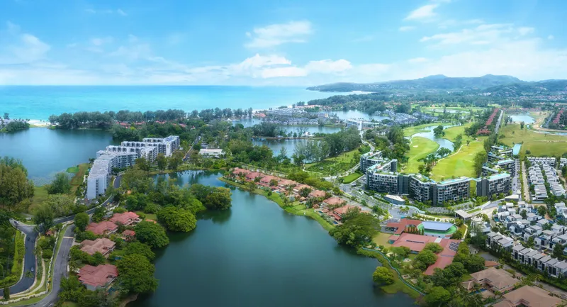 Studio 29 sqm in Laguna Skypark Celeste (Bang Tao) · aerial view