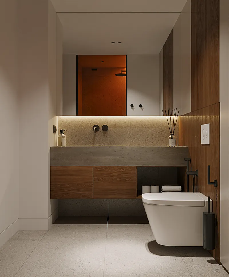 Apartment 2-bedroom 75 sqm in Layan Green Park (Layan) · bathroom