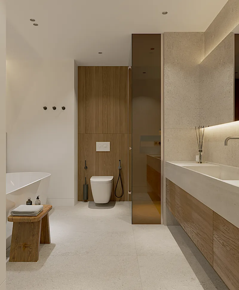 Apartment 2-bedroom 75 sqm in Layan Green Park (Layan) · bathroom