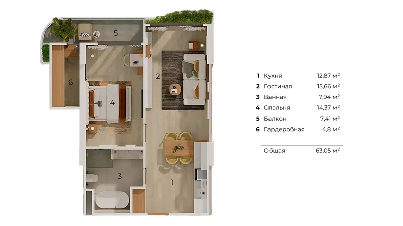 Layan Green Park, floor plan