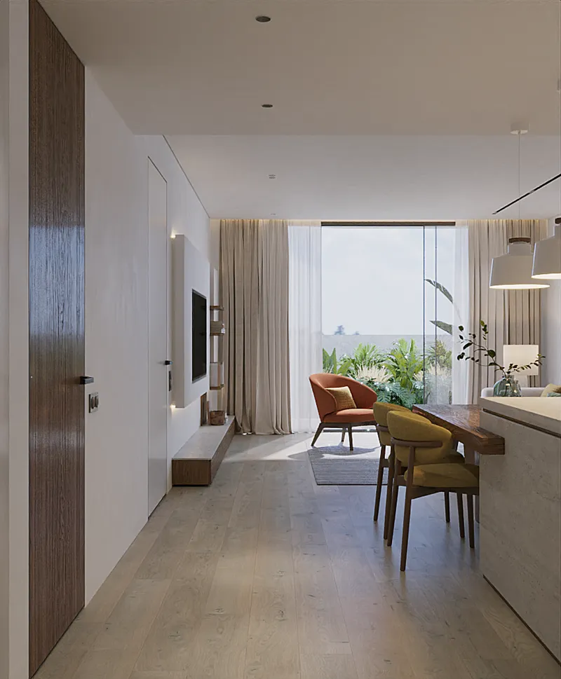 Apartment 2-bedroom 75 sqm in Layan Green Park (Layan) · living room