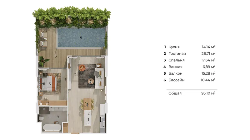 Layan Green Park, floor plan