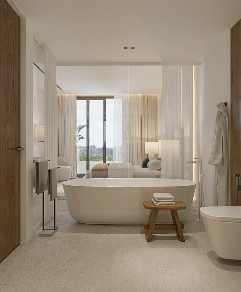 Apartment 2-bedroom 75 sqm in Layan Green Park (Layan) · bathroom