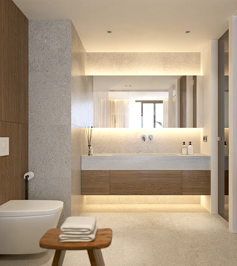 Apartment 2-bedroom 75 sqm in Layan Green Park (Layan) · bathroom