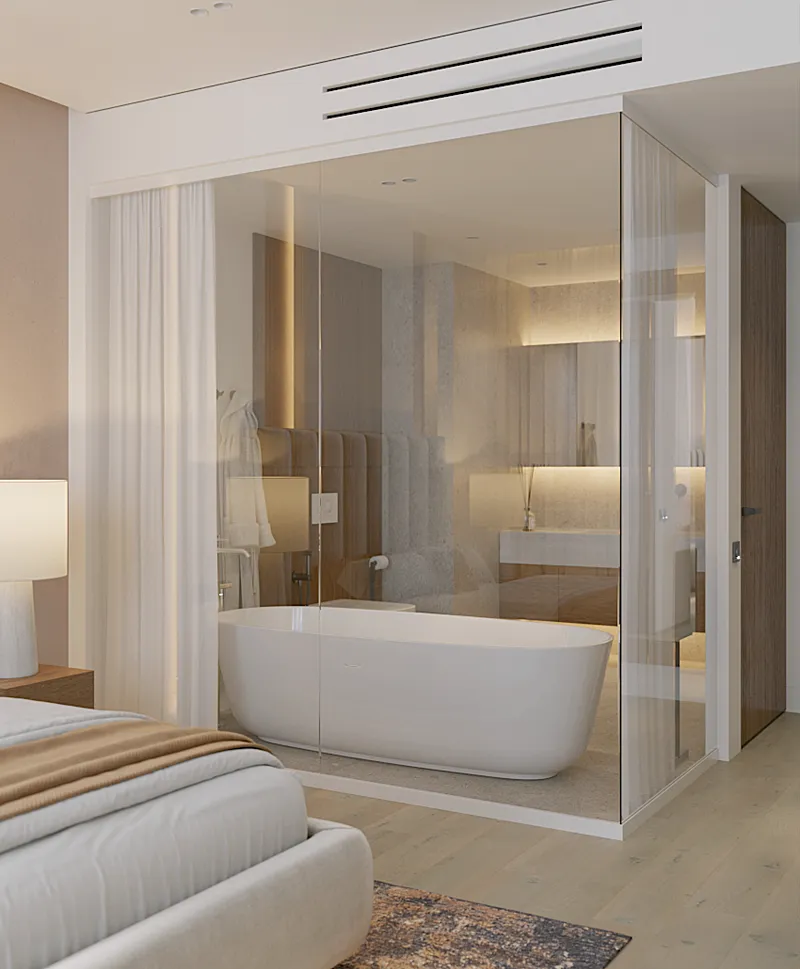 Apartment 2-bedroom 75 sqm in Layan Green Park (Layan) · bathroom