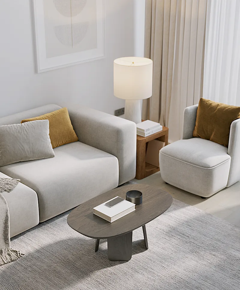 Apartment 2-bedroom 75 sqm in Layan Green Park (Layan) · living room