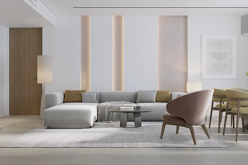 Apartment 2-bedroom 75 sqm in Layan Green Park (Layan) · living room