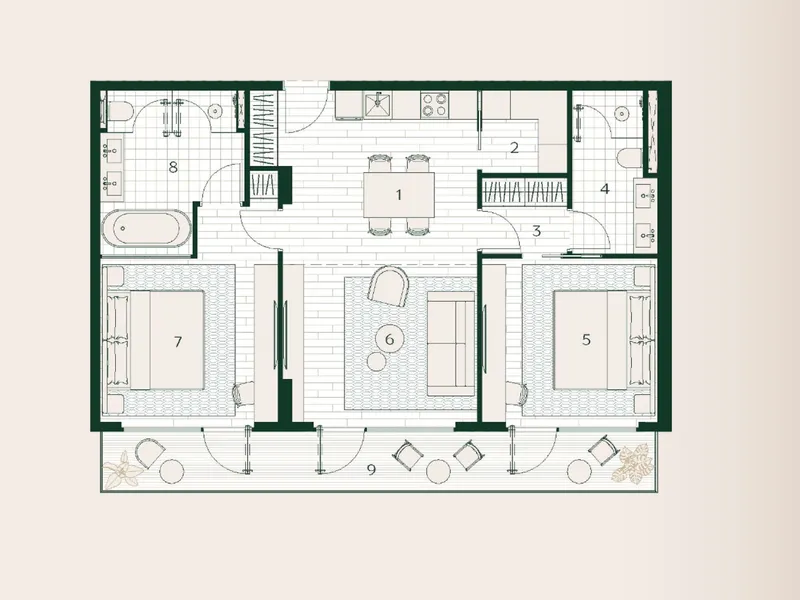 Layan Verde, floor plan