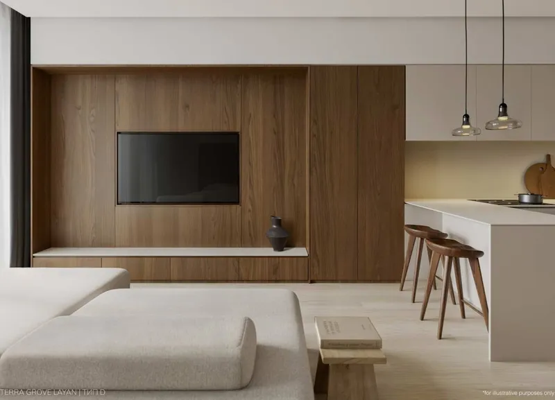 Studio 36 sqm in The Momentum (Layan) · Developer render
