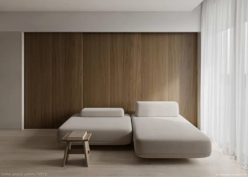 Studio 36 sqm in The Momentum (Layan) · Developer render