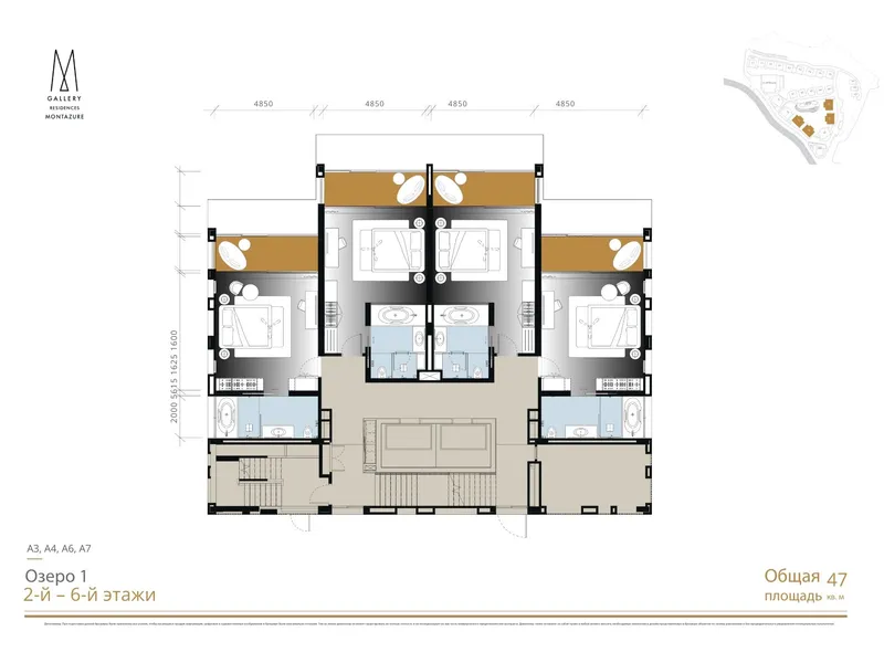 MontAzure Residences MGallery, planimetria