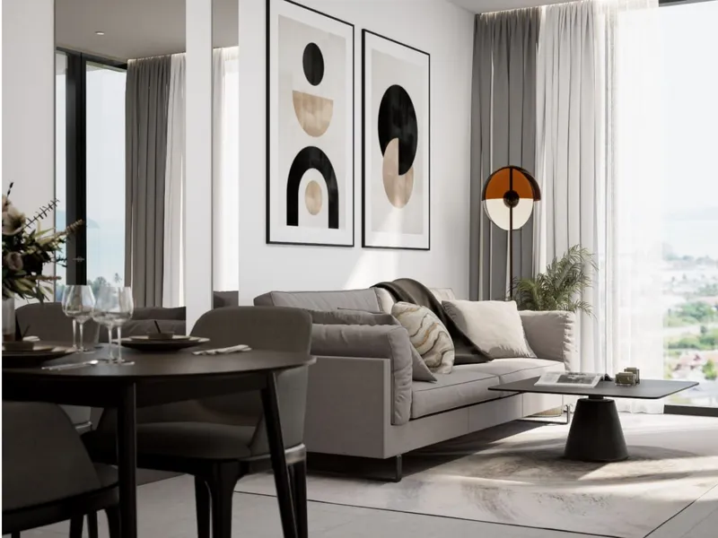 Studio 35 m² – Next Point Condominium (Rawai) · interiér