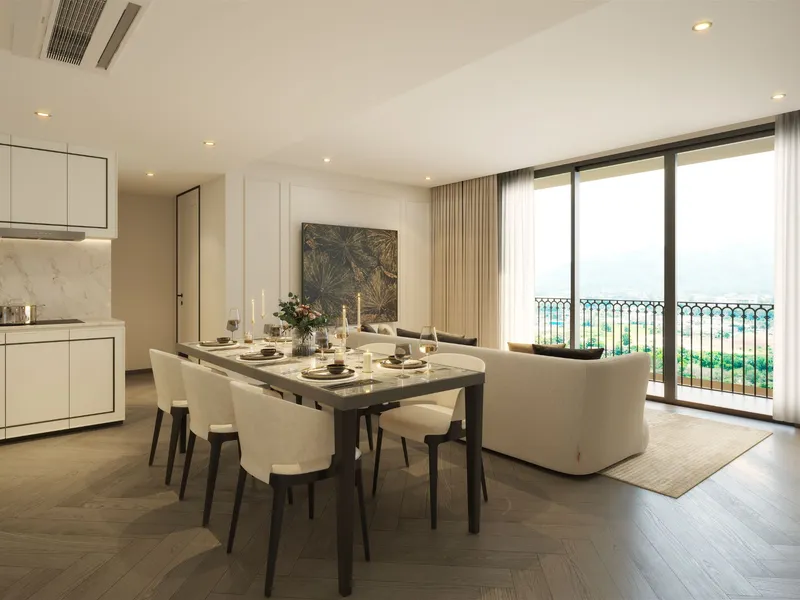 Apartment 1-bedroom 47.9 sqm in The Ozone Signature (Bang Tao) · living room