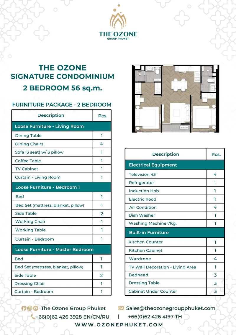 The Ozone Signature, floor plan