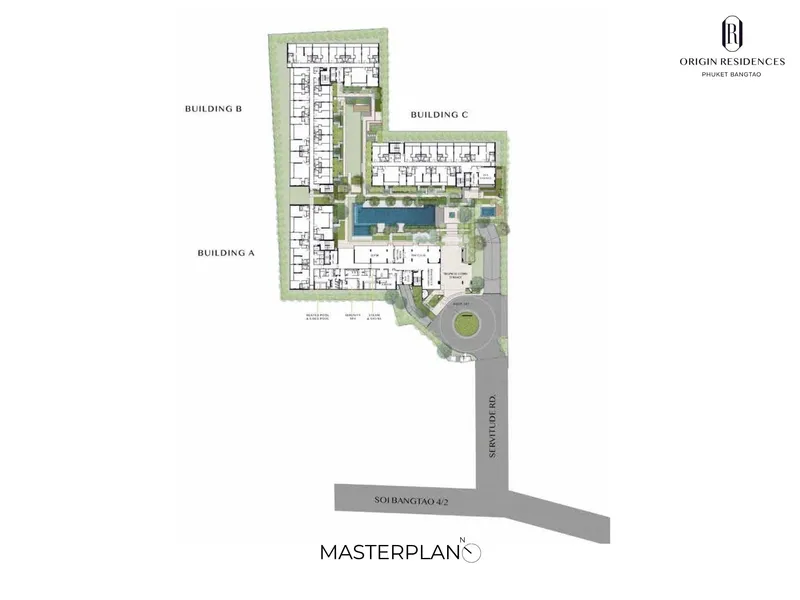 Apartment 2-bedroom 60 sqm in SO Origin Residences Bangtao (Bang Tao) · Development floor plan