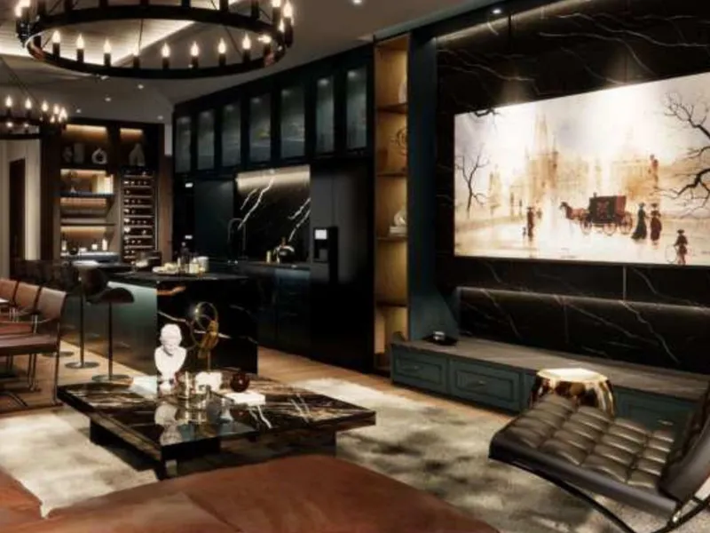 The Petit Tycoon, interior